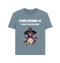 Stone Blue Printed T-shirt Front