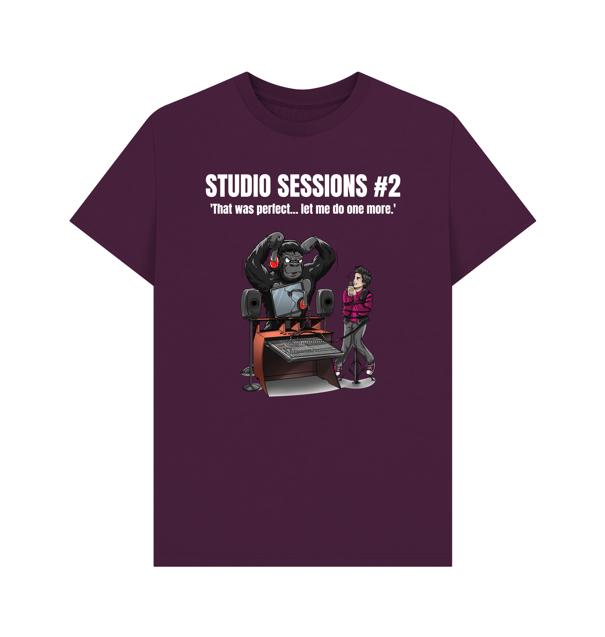 Purple Printed T-shirt Front