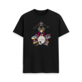 Black Printed T-shirt Front