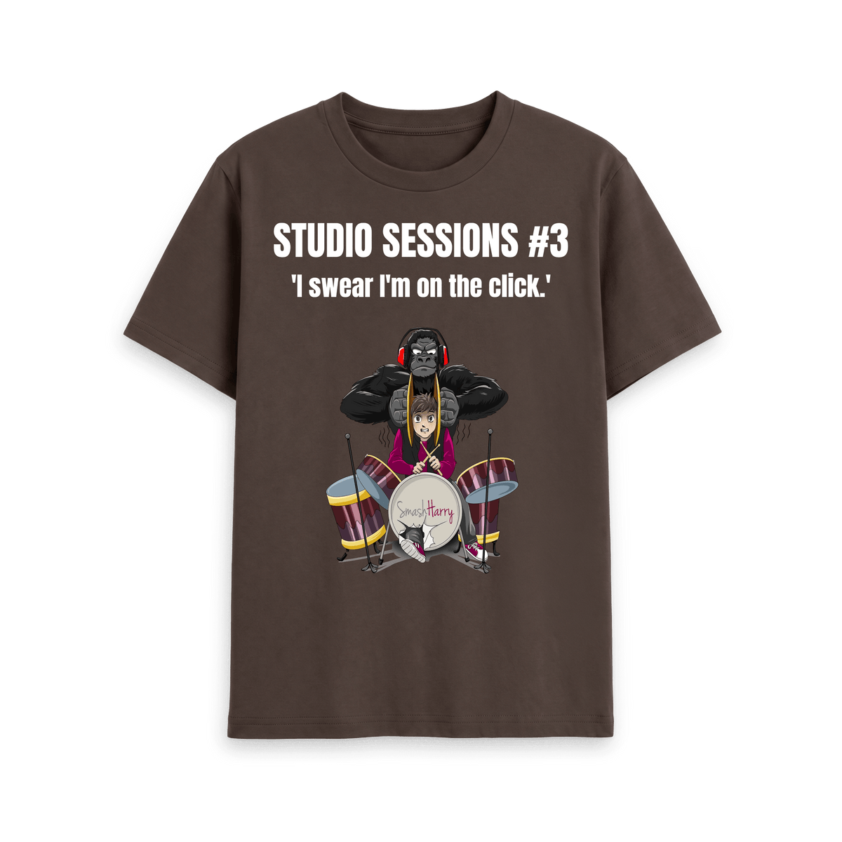 Chocolate Printed T-shirt Front