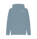Stone Blue Printed Hoody Front