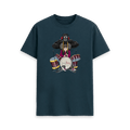 Denim Blue Printed T-shirt Front