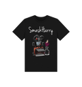 Black Printed Kids T-Shirt Front