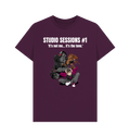 Purple Printed T-shirt Front