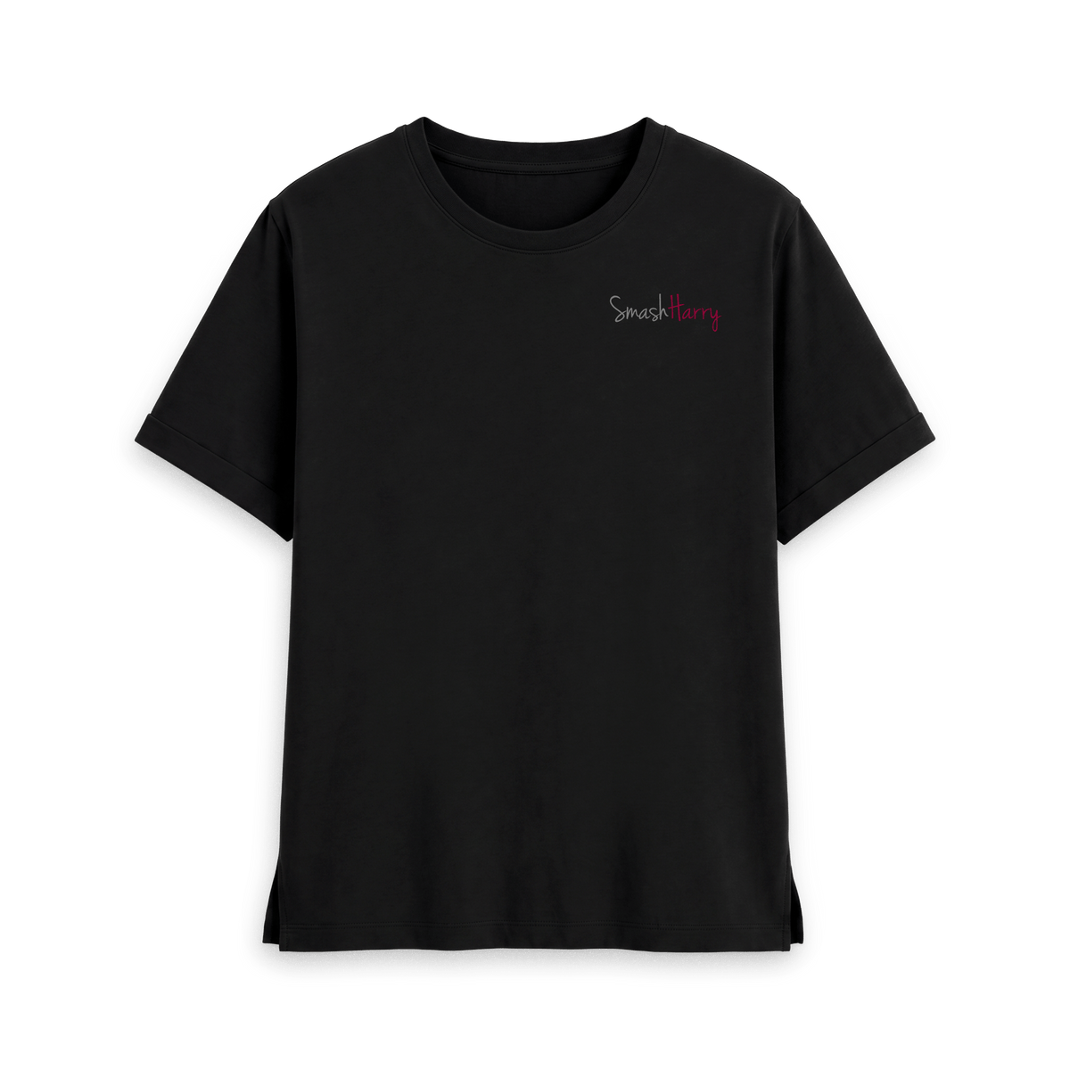 Black Printed T-shirt Front