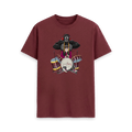 Red Wine Printed T-shirt Front