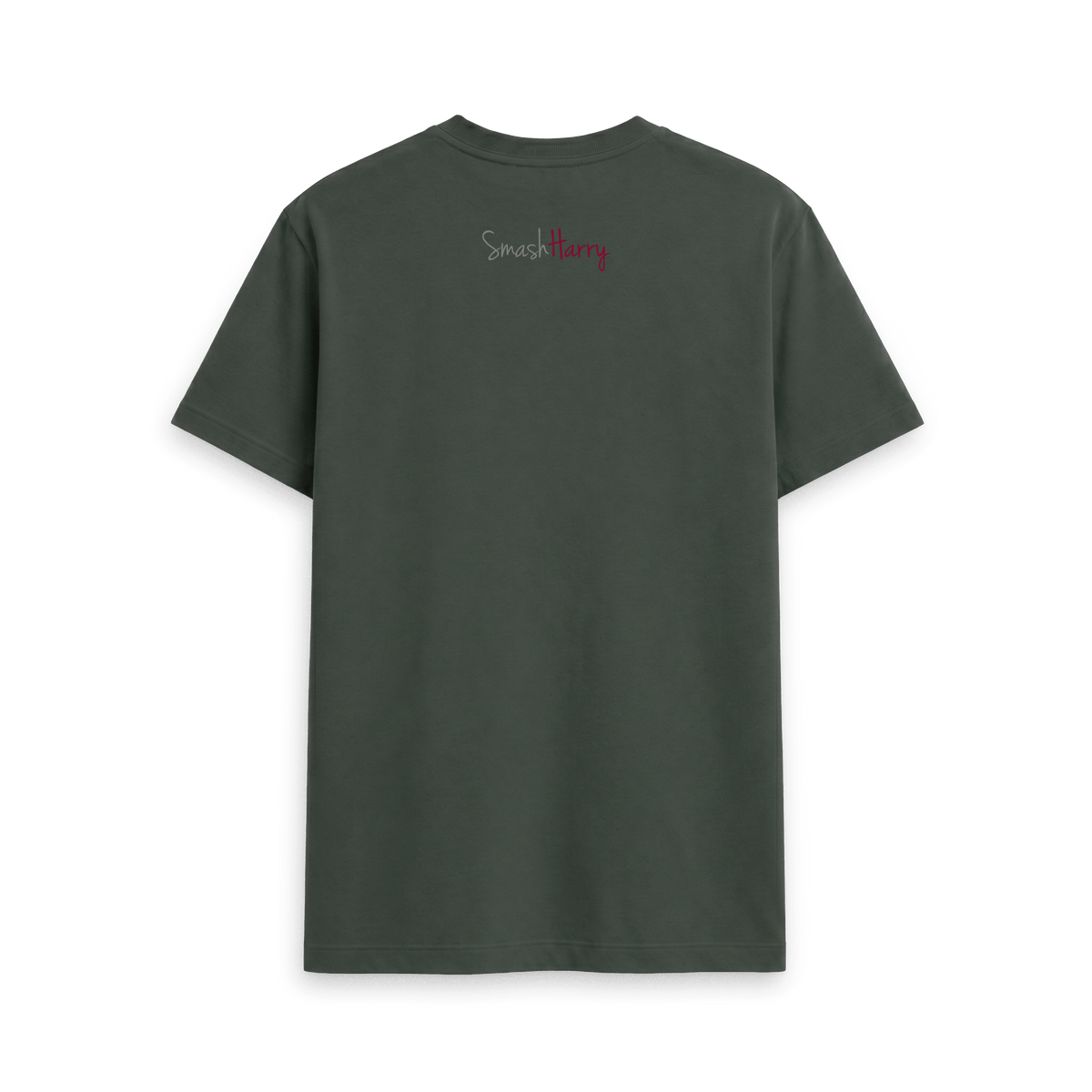 Dark Grey Printed T-shirt Back