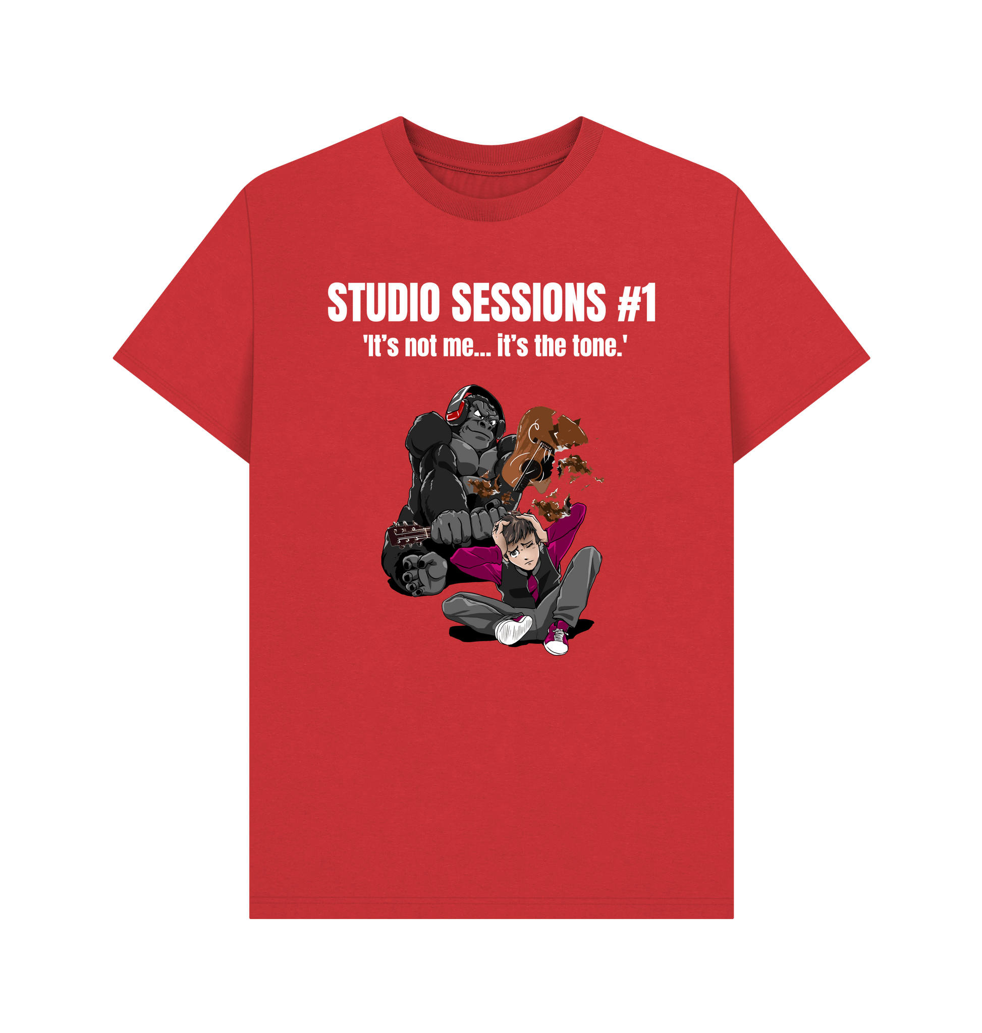 Red Printed T-shirt Front