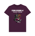 Purple Printed T-shirt Front