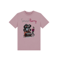 Mauve Printed Kids T-Shirt Front
