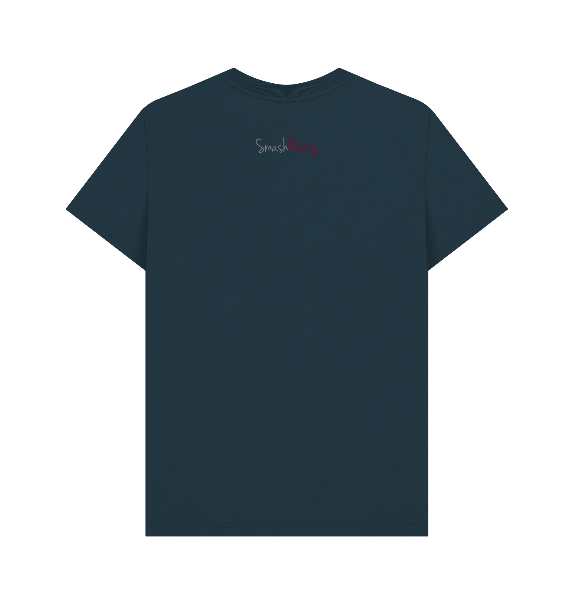 Denim Blue Printed T-shirt Back