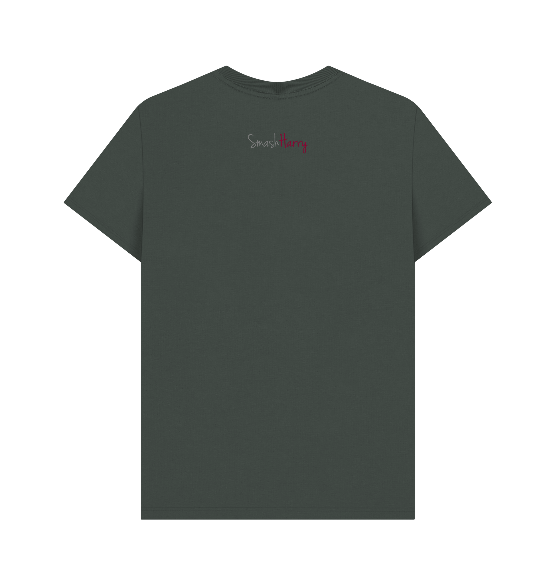 Dark Grey Printed T-shirt Back