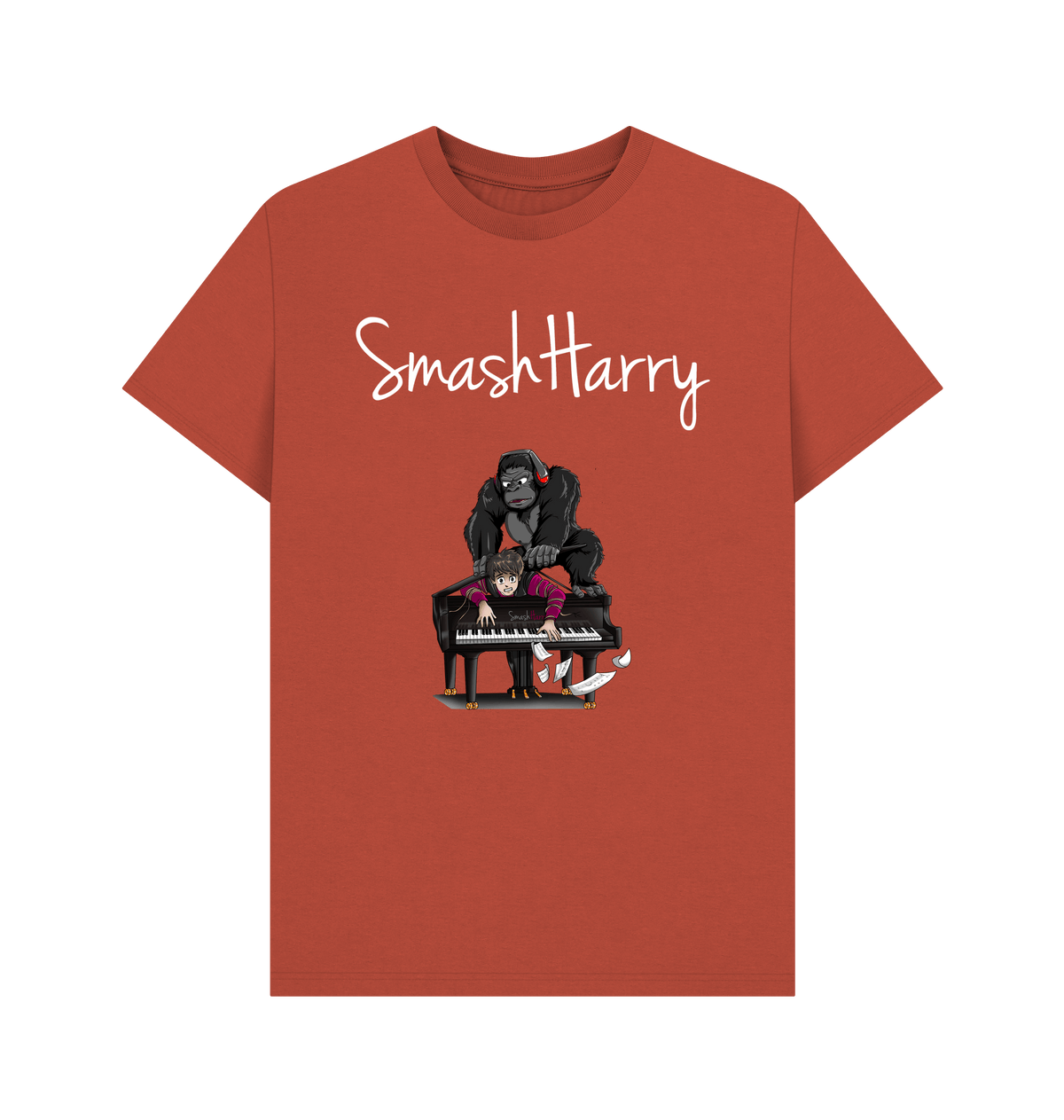 Rust Printed T-shirt Front
