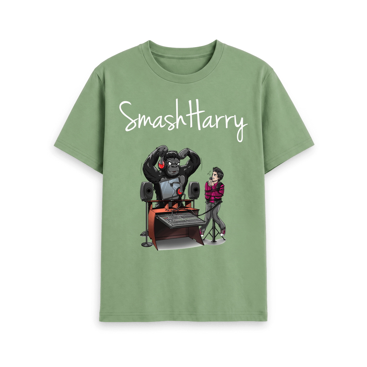 Sage Printed T-shirt Front
