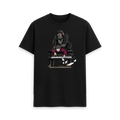 Black Printed T-shirt Front