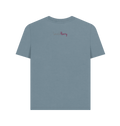 Stone Blue Printed T-shirt Back
