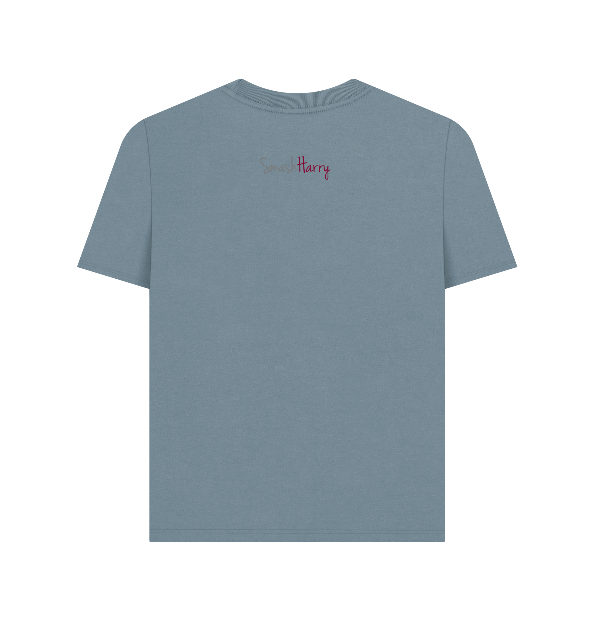 Stone Blue Printed T-shirt Back