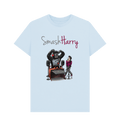 Sky Blue Printed T-shirt Front