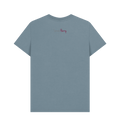 Stone Blue Printed T-shirt Back