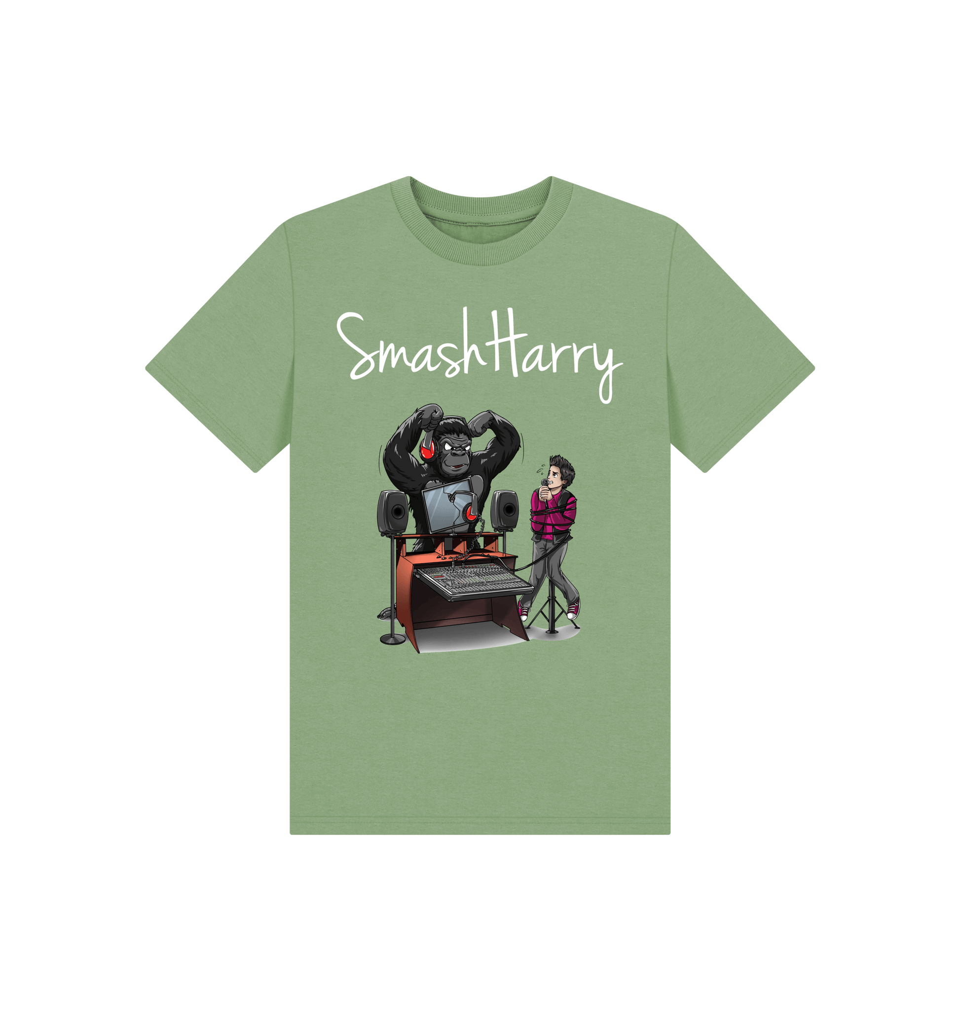 Sage Printed Kids T-Shirt Front