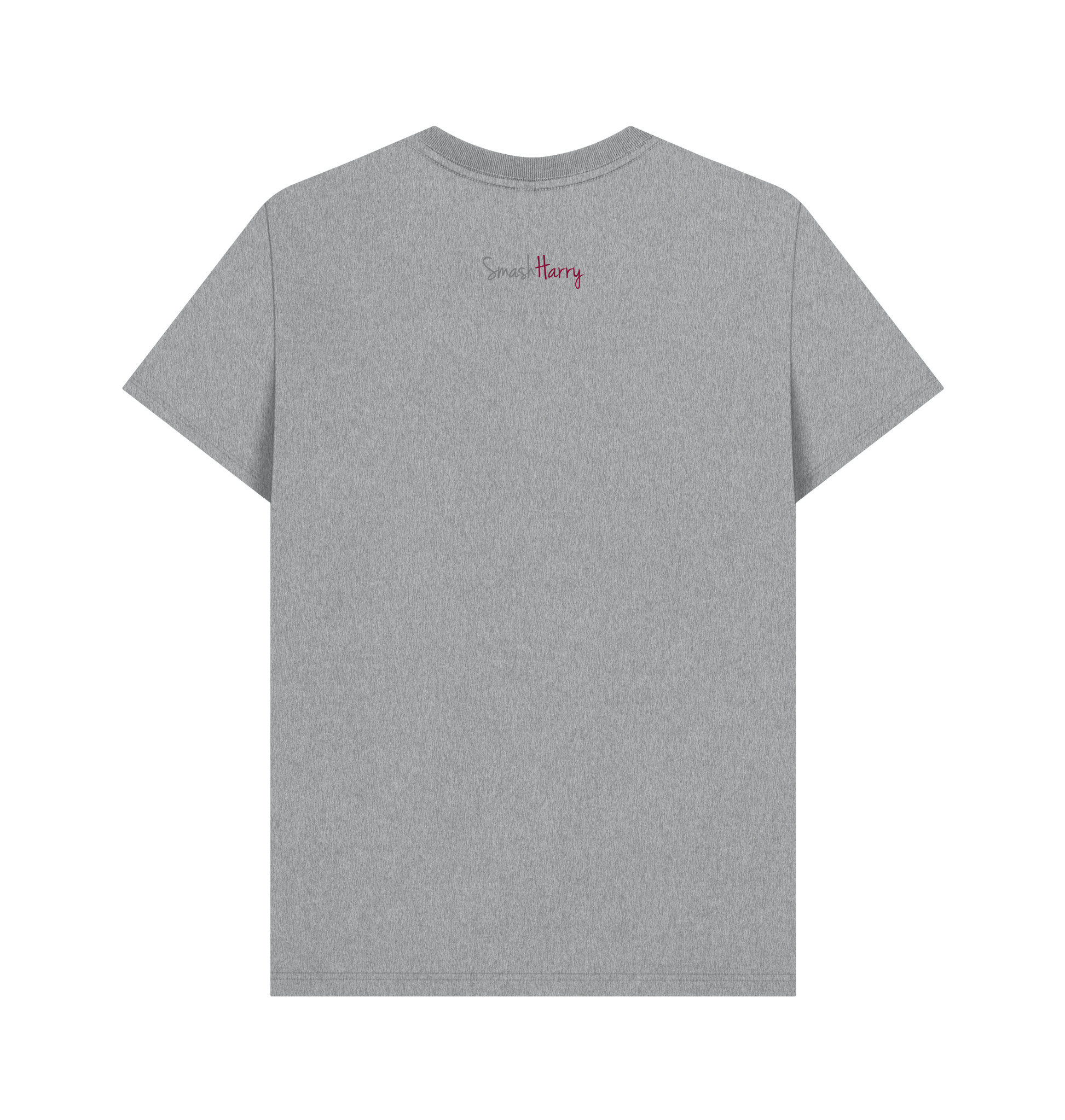 Athletic Grey Printed T-shirt Back