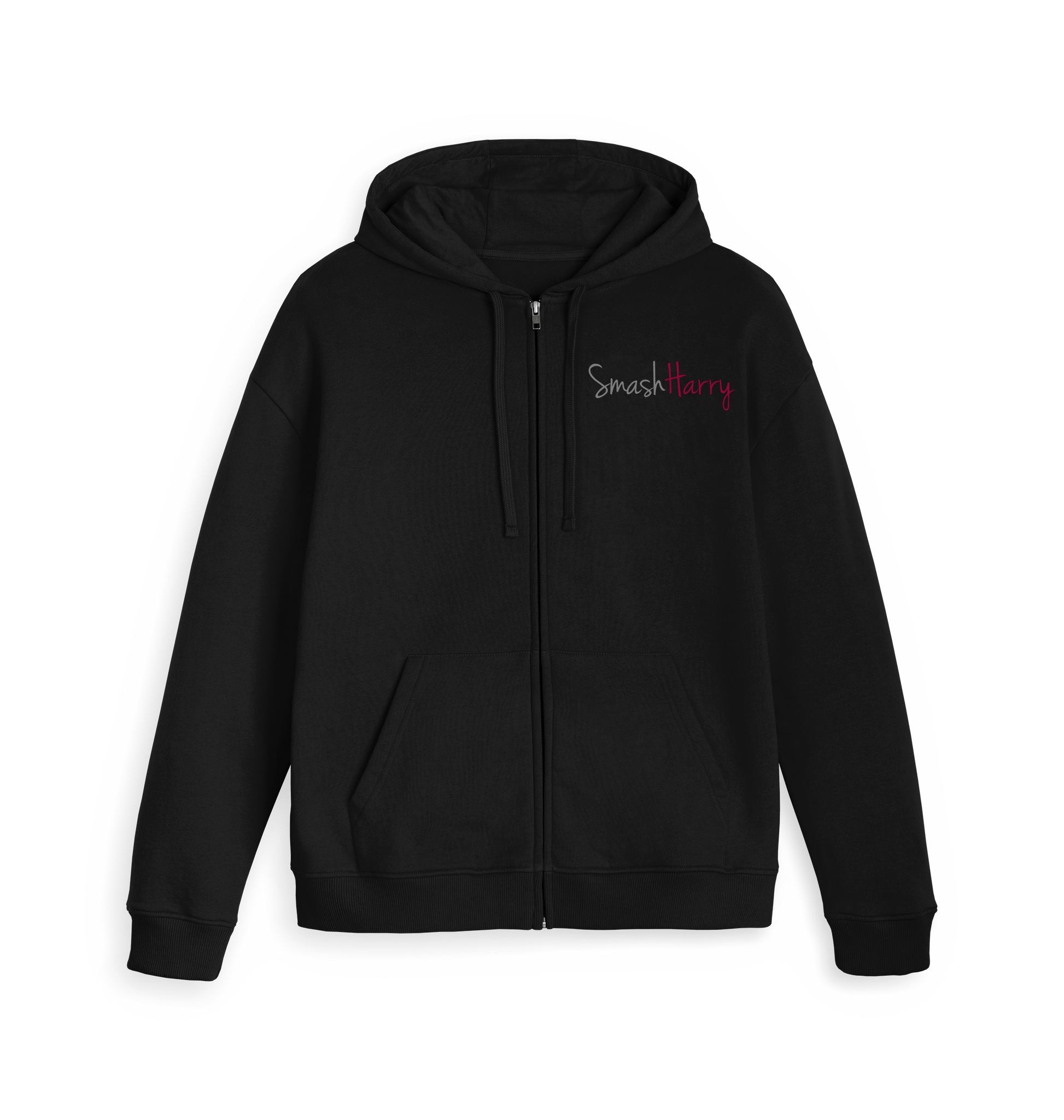 Black Zip hoody Front