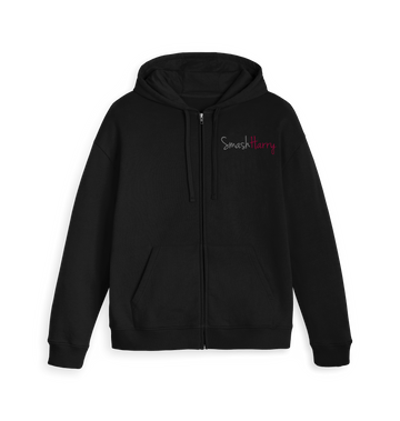Black Zip hoody Front