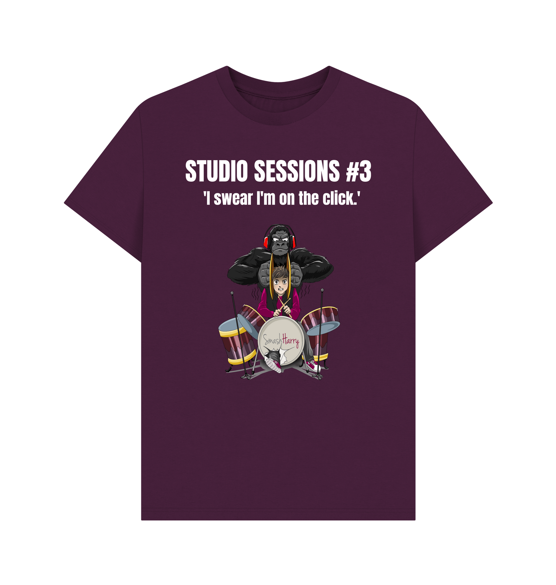 Purple Printed T-shirt Front