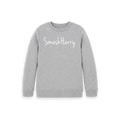 Athletic Grey Printed Kids Jumper Front