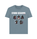 Stone Blue Printed T-shirt Front