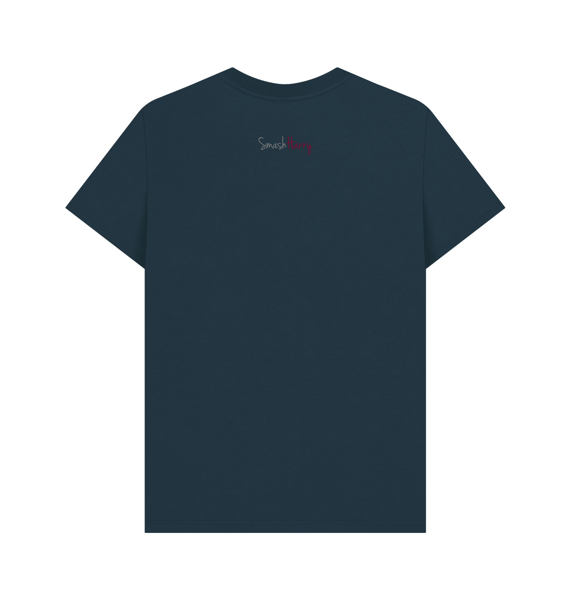 Denim Blue Printed T-shirt Back