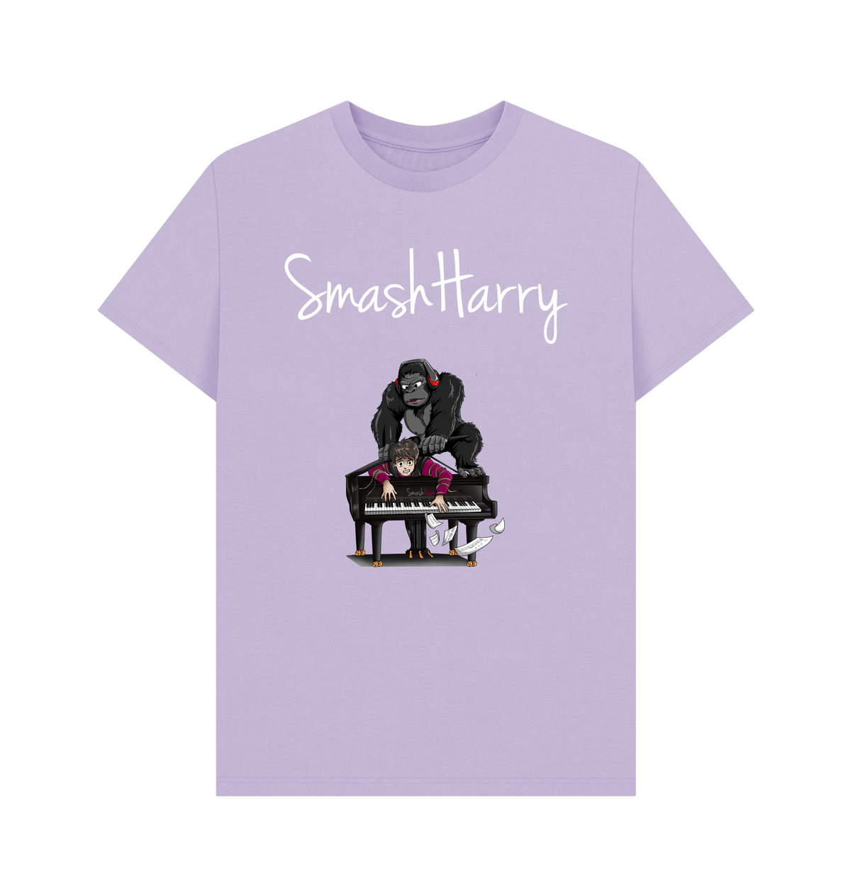 Lilac Printed T-shirt Front