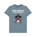 Stone Blue Printed T-shirt Front