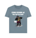 Stone Blue Printed T-shirt Front