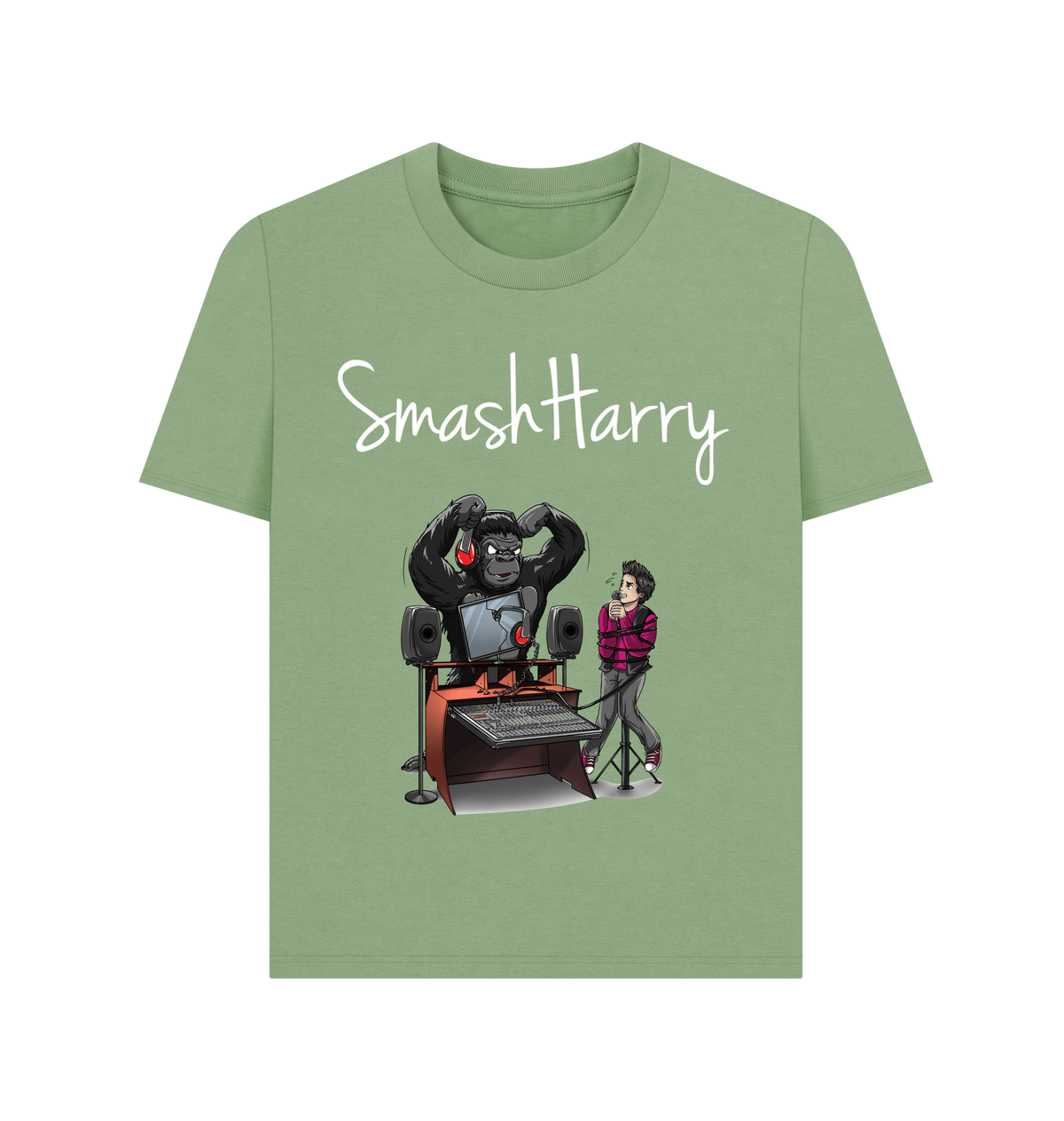 Sage Printed T-shirt Front