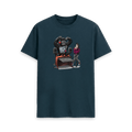 Denim Blue Printed T-shirt Front
