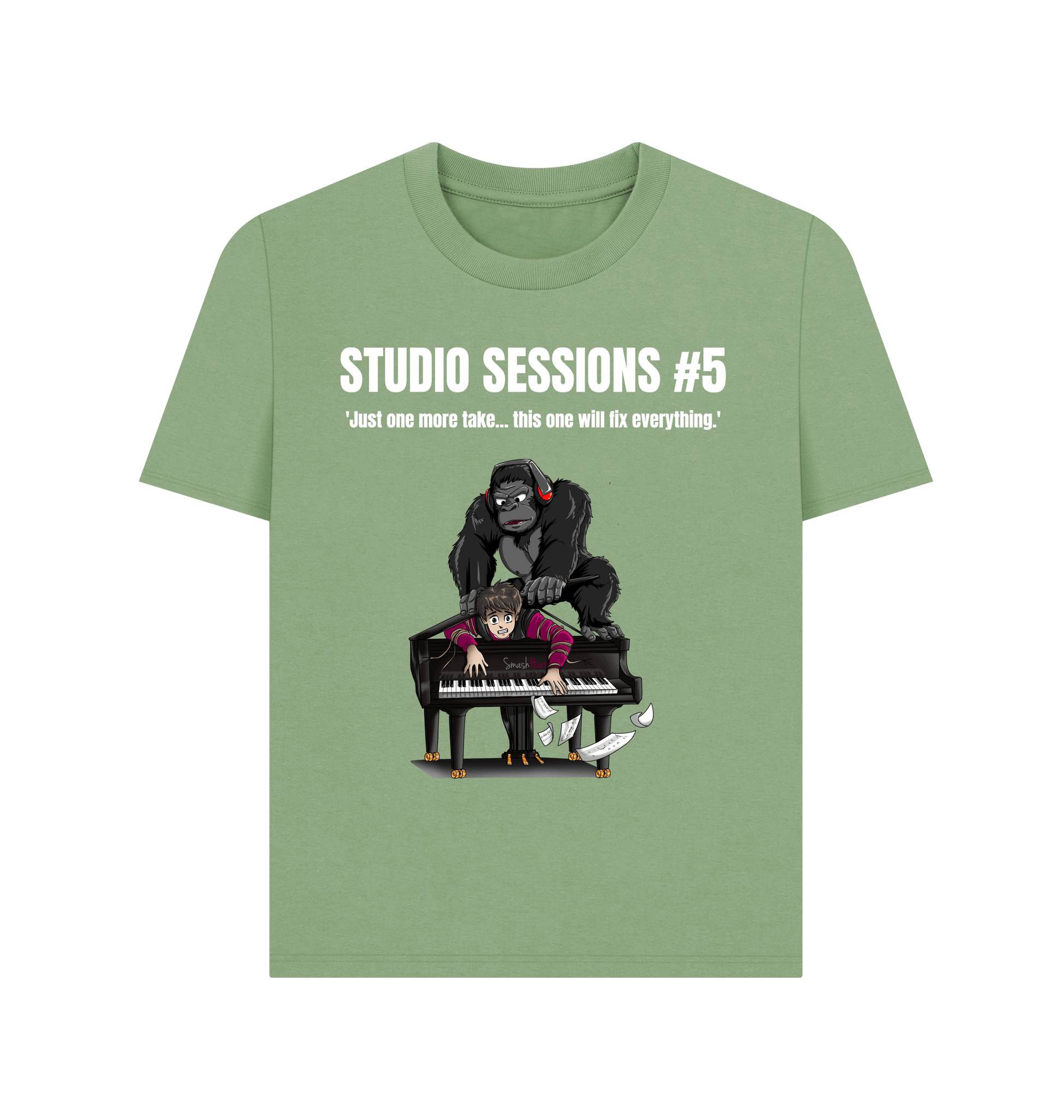 Sage Printed T-shirt Front