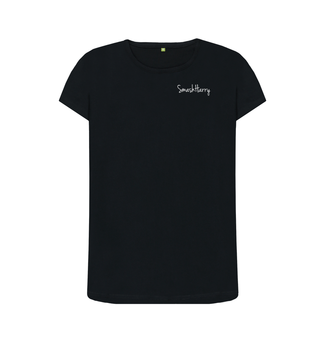 Black Printed T-shirt Front