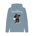 Stone Blue SmashHarry Men's Organic Pullover Hoodie \u2014 Brass