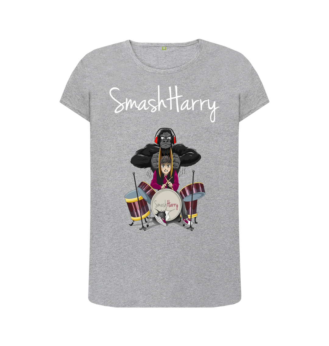 Athletic Grey Printed T-shirt Front