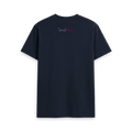 Navy Blue Printed T-shirt Back