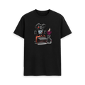 Black Printed T-shirt Front