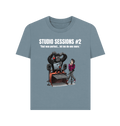Stone Blue Printed T-shirt Front