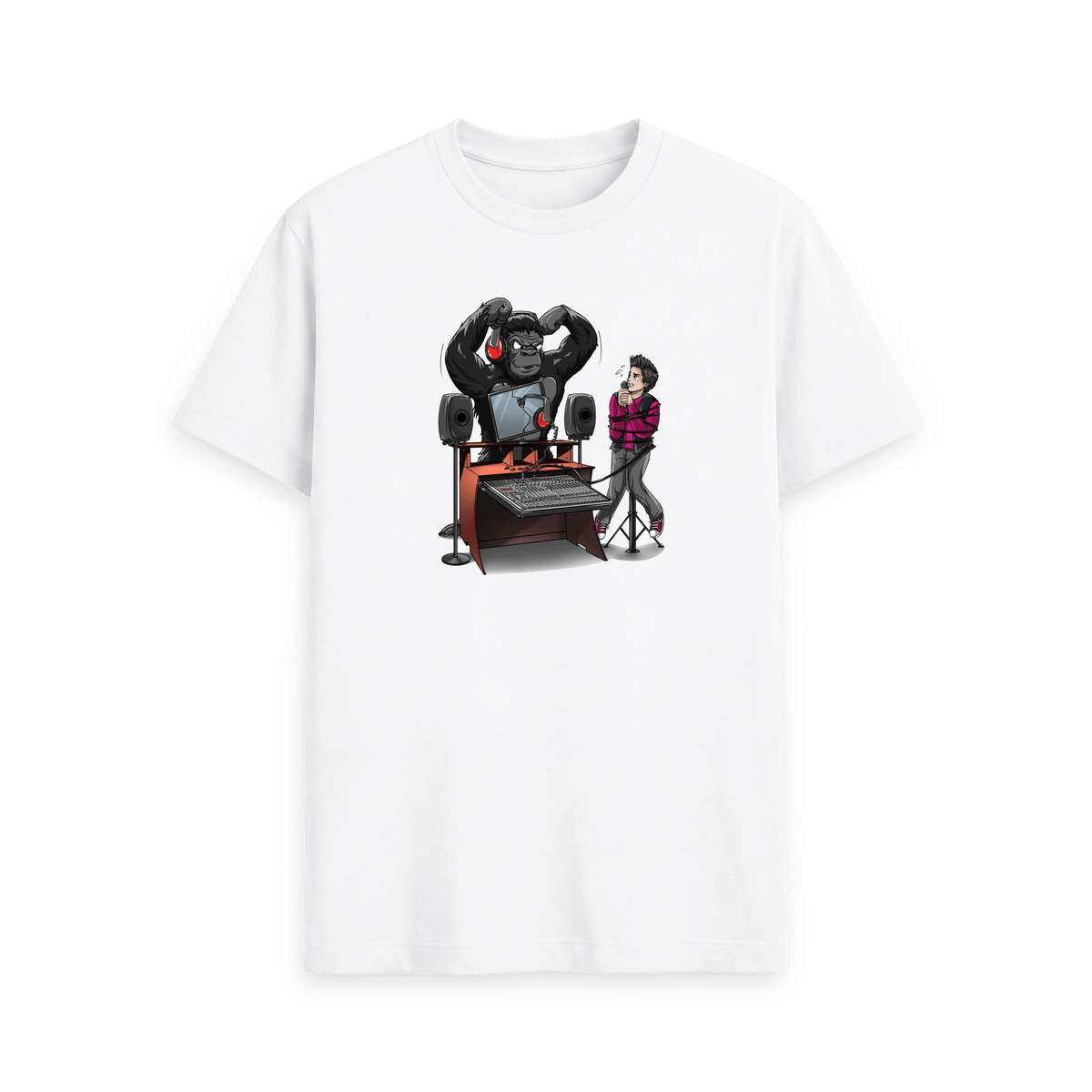 White Printed T-shirt Front