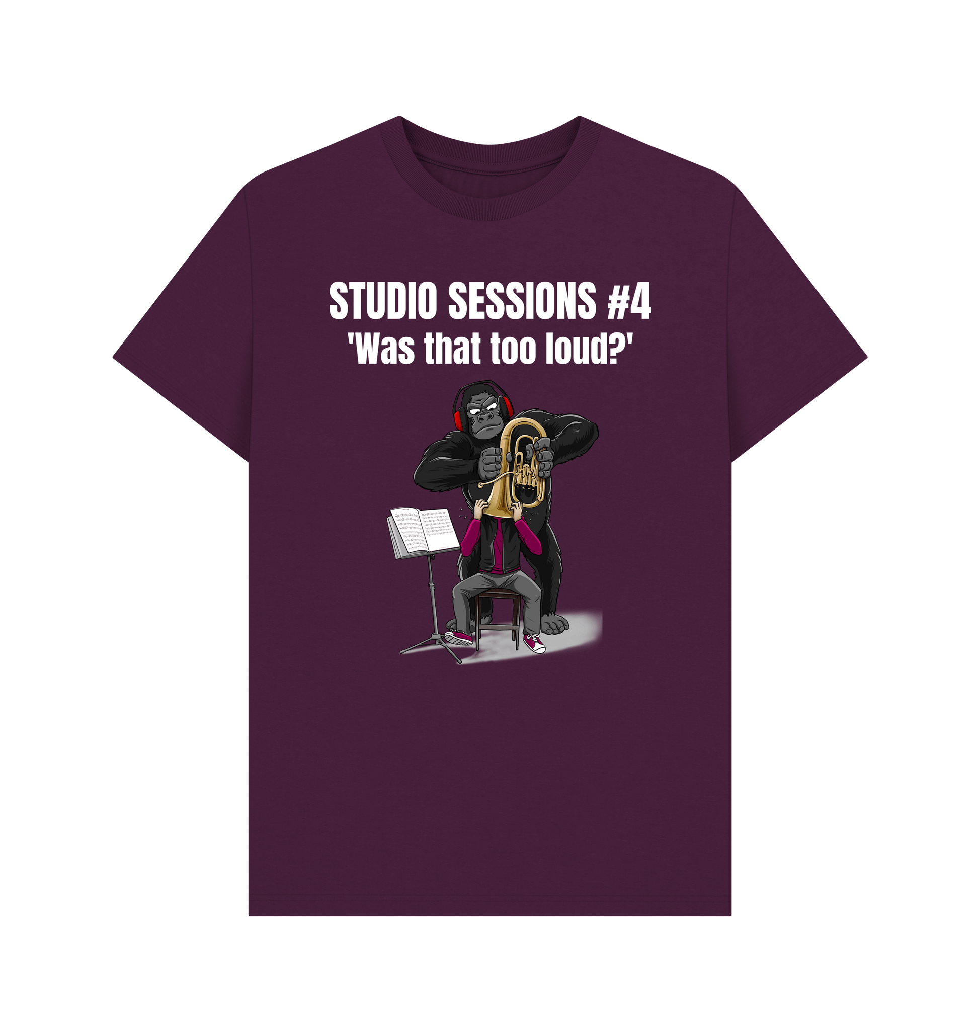 Purple Printed T-shirt Front