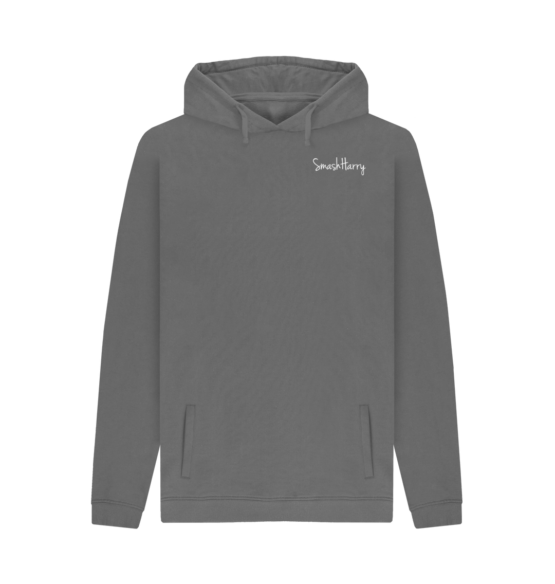 Slate Grey Printed Hoody Front