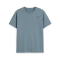 Stone Blue Printed T-shirt Front