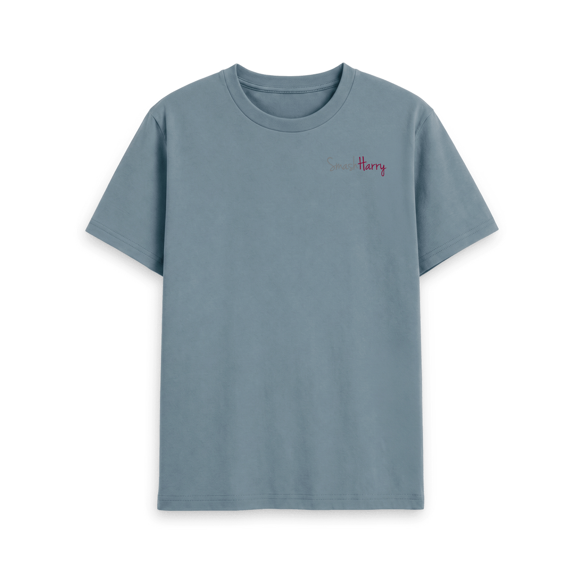 Stone Blue Printed T-shirt Front