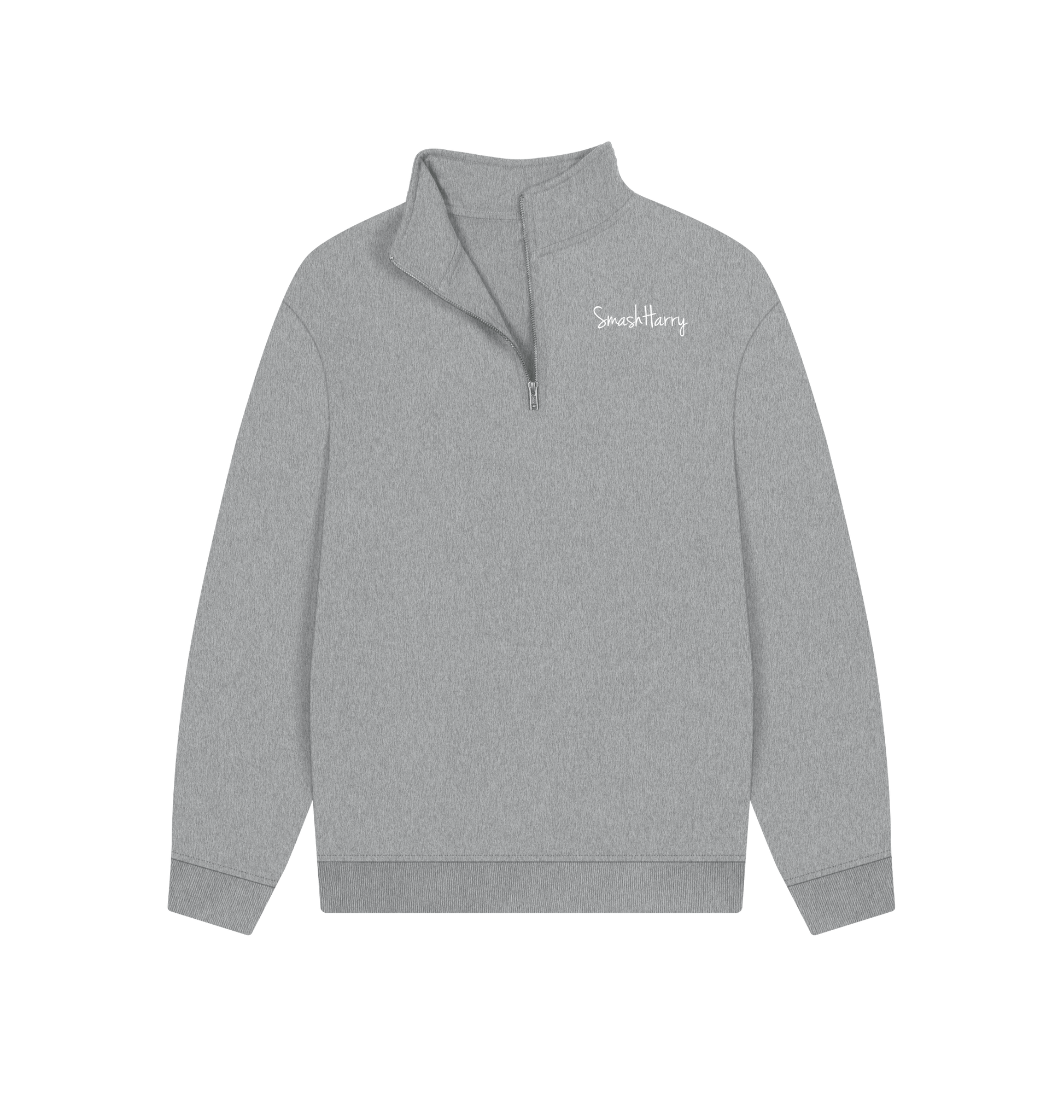 Athletic Grey Printed Sweater Front