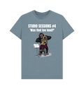 Stone Blue Printed T-shirt Front